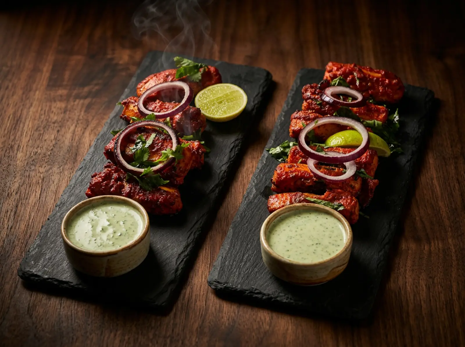Sizzling tandoori platters from the charcoal grill at The Prince Regent Chertsey